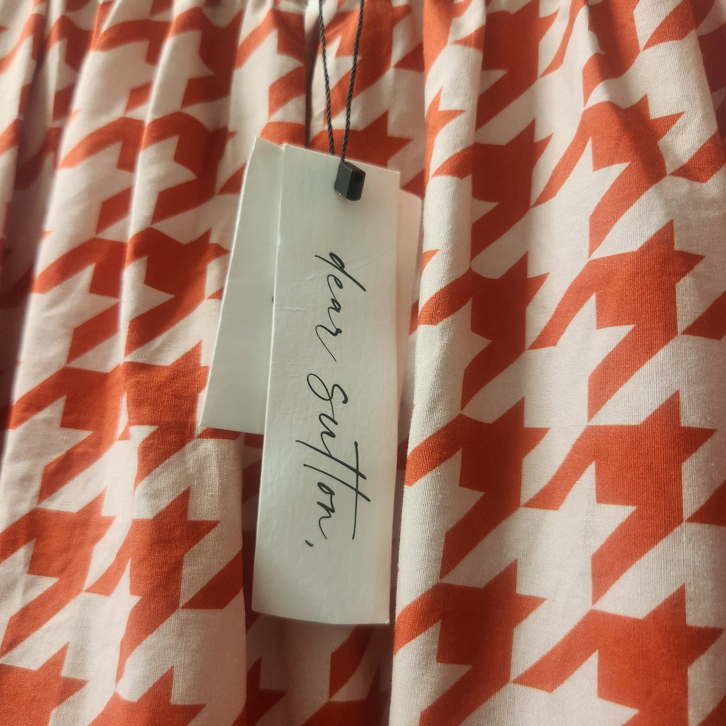 Dear Sutton Alexis Dress Ruby Houndstooth Size 16 BNWT