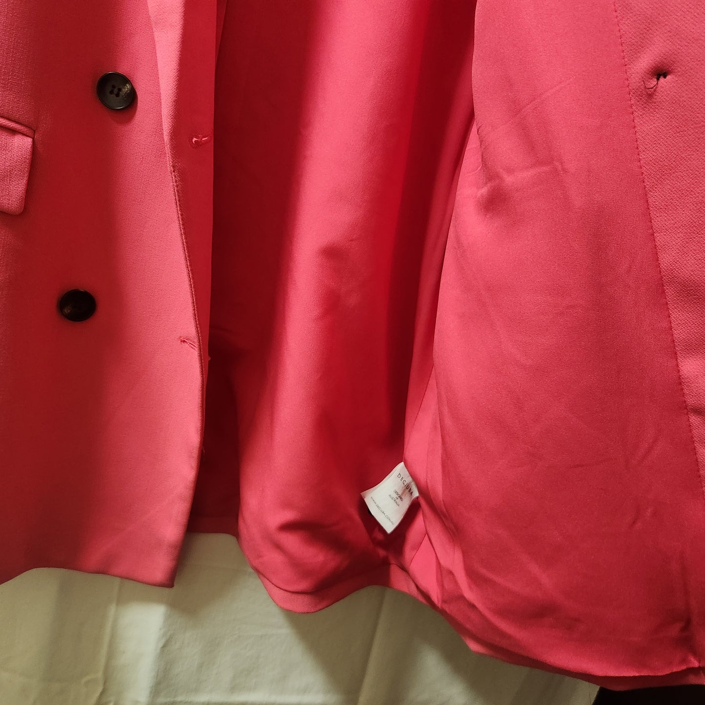 DECJUBA Carys Boyfriend Blazer Watermelon Pink | Size 12 | New With Tags