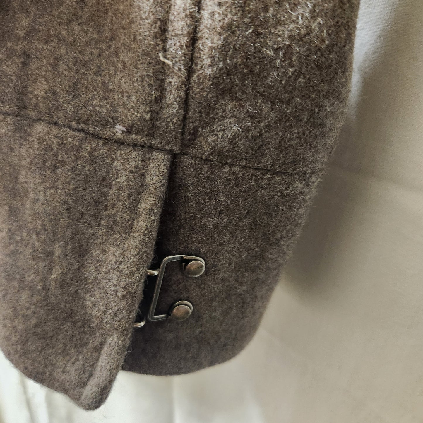 Barkers Men's Wool Blend Field Jacket Size M | Taupe Military Style Coat