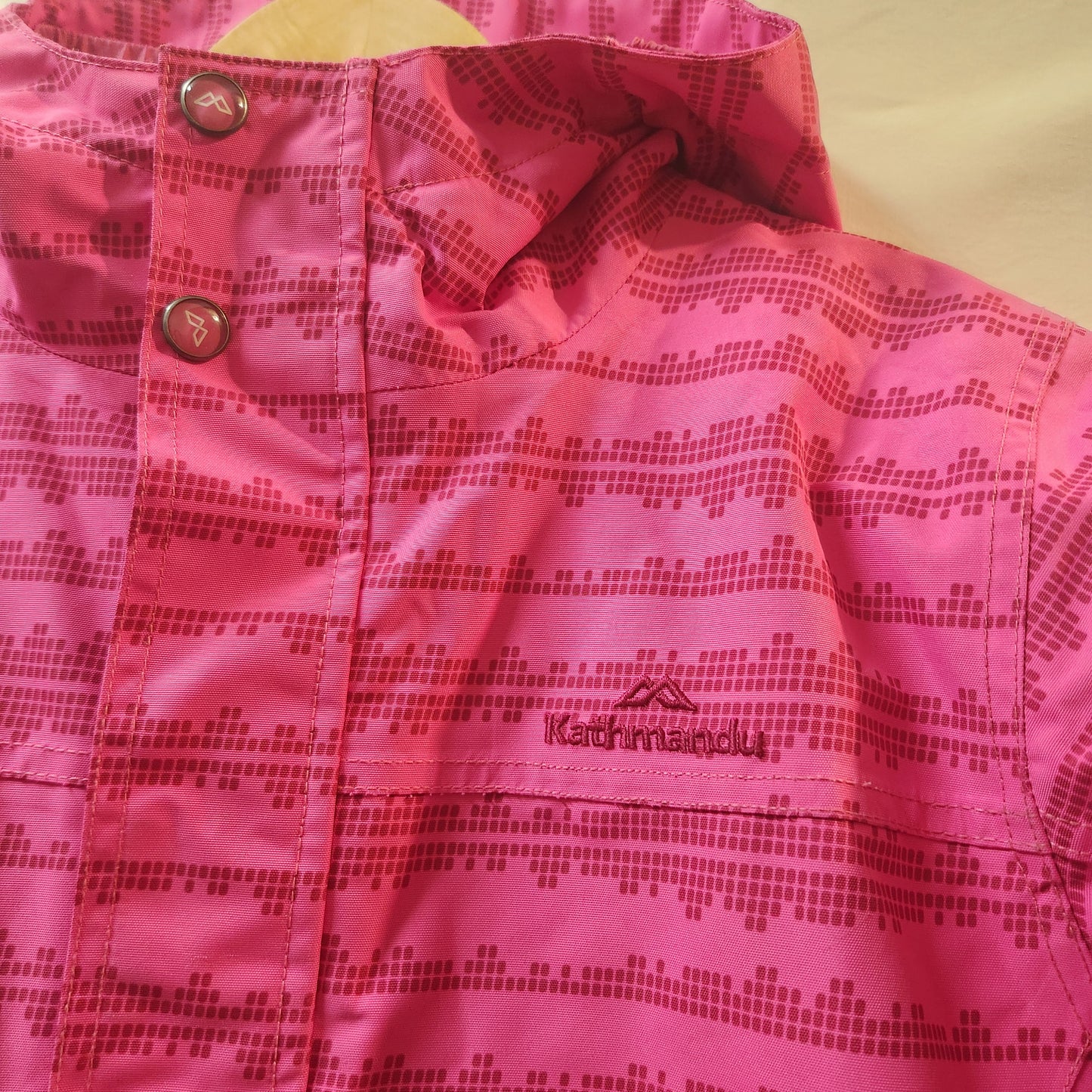 Kathmandu NGX2 Kids Waterproof Hooded Jacket Pink | Size 12 Years | Excellent Condition