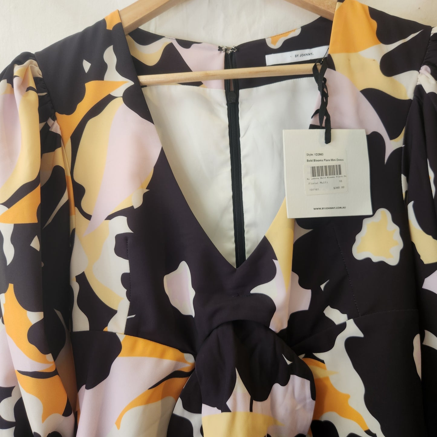 BNWT BY JOHNNY Bold Blooms Flare Mini Dress Size 10 | Style 1D2563