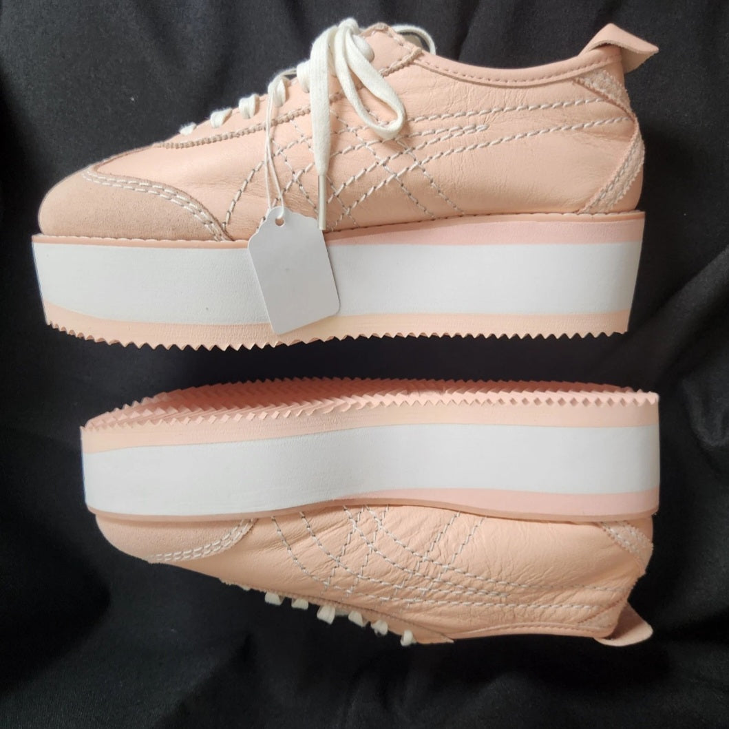 NEW Onitsuka Tiger x GCDS Mexico 66 Platform Leather Sneakers Blush Pink | Women's US 6 / EU 37 | With Box