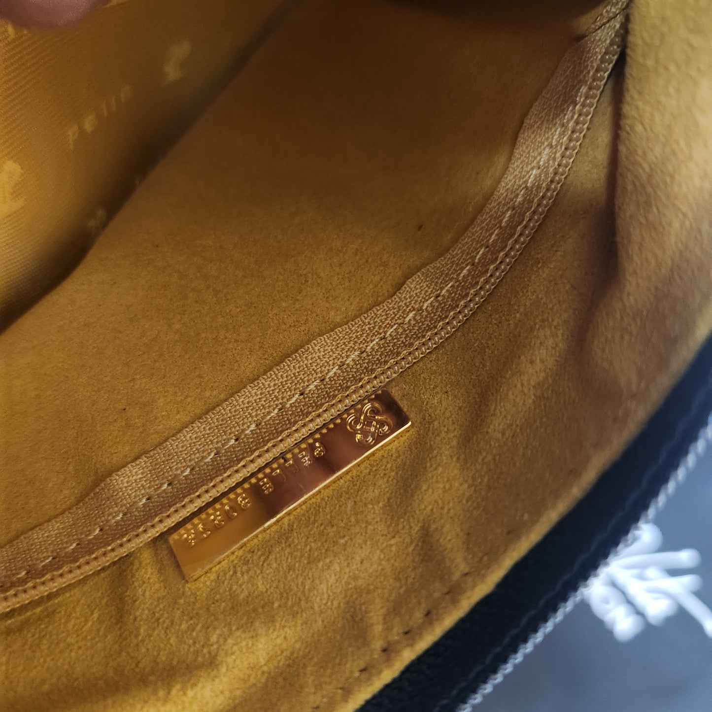 Pelle Bora Black Pebbled Leather Shoulder Bag | Gold Hardware | Dust Bag Included