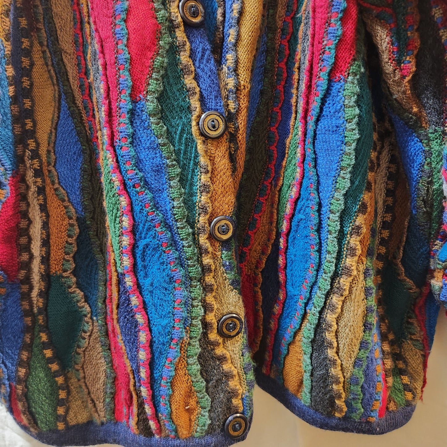 Vintage Purely Australian Woolmark Cardigan | Made in Australia | XL