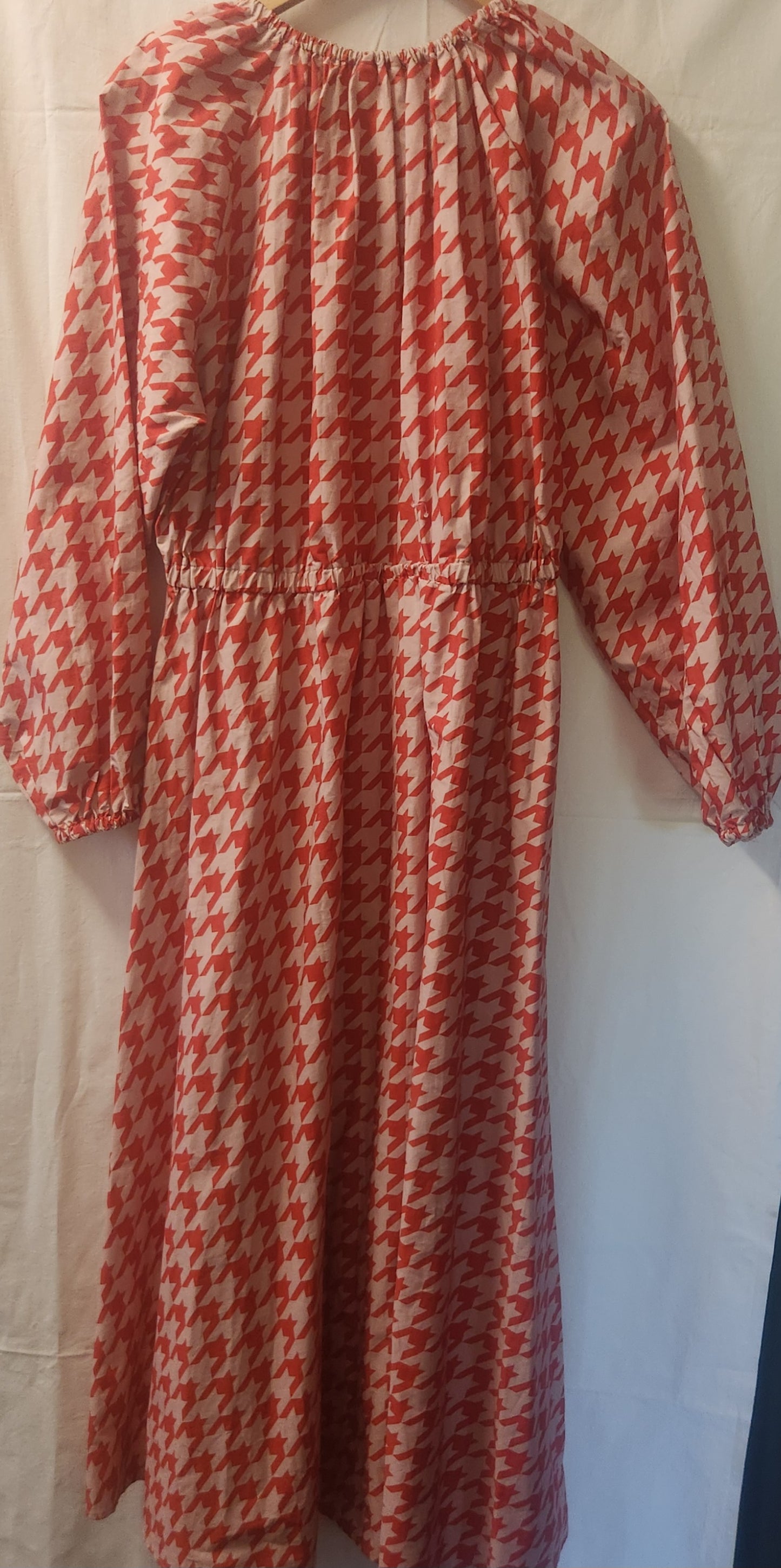 Dear Sutton Alexis Dress Ruby Houndstooth Size 16 BNWT