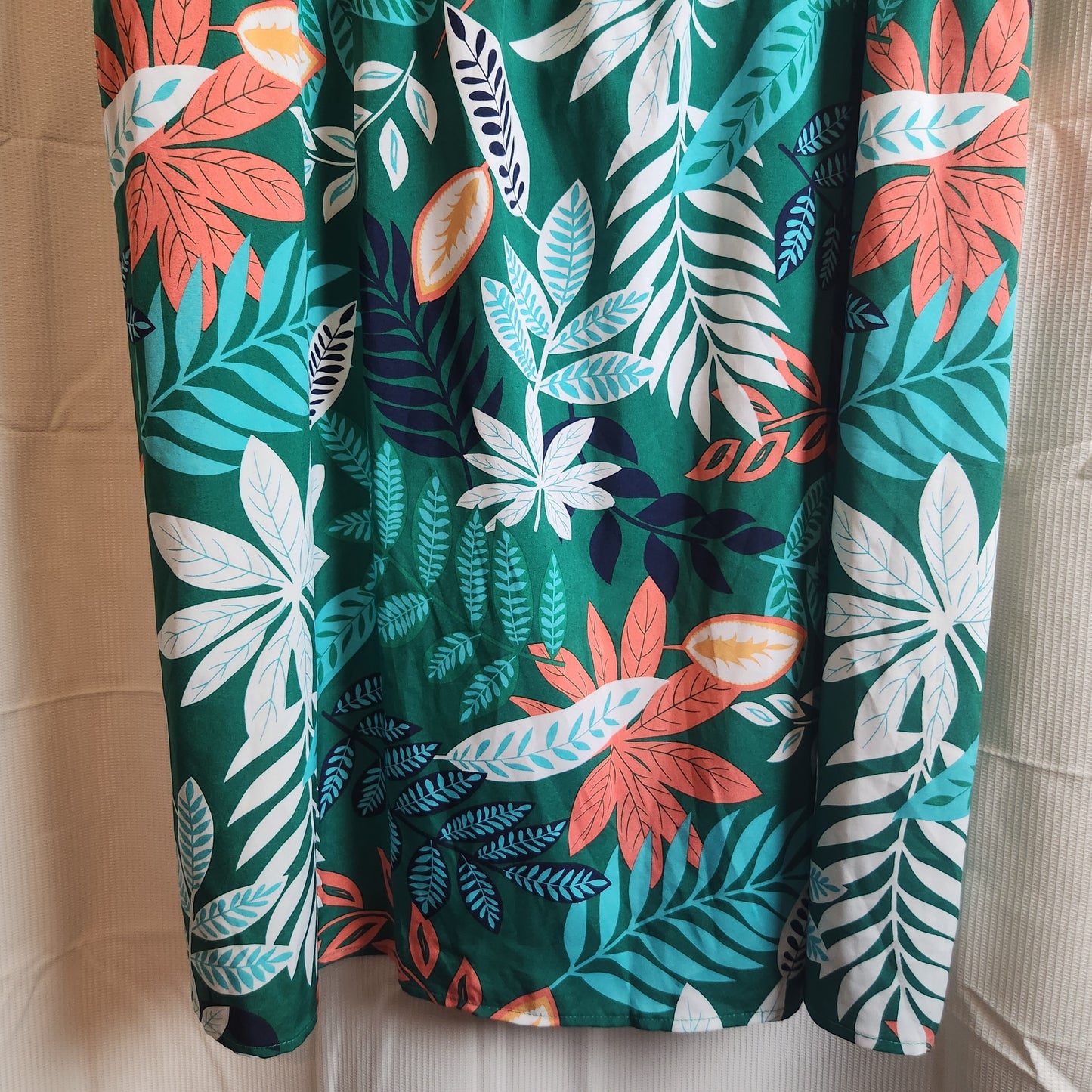 Emery Rose Tropical Leaf Print V-Neck Shift Dress | 4XL | BNWT